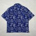 画像2: ALCARZA/OPEN SHIRT STICKER  NAVY (2)