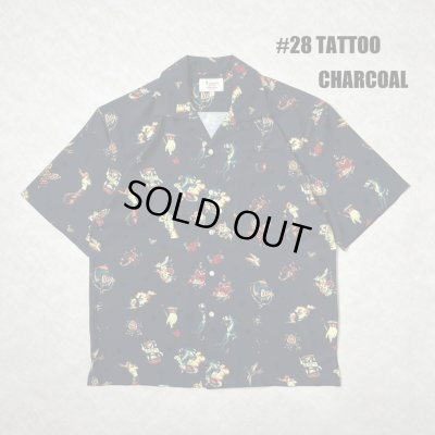 画像1: ALCARZA/OPEN SHIRT TATOO  CHARCOAL
