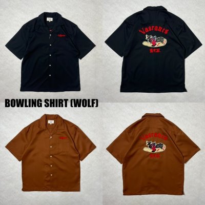 画像4: ALCARZA/BACK EMBROIDERY SHIRT WOLF  BROWN