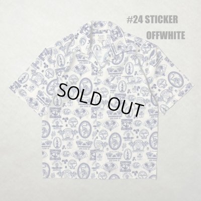 画像1: ALCARZA/OPEN SHIRT STICKER  OFFWHITE