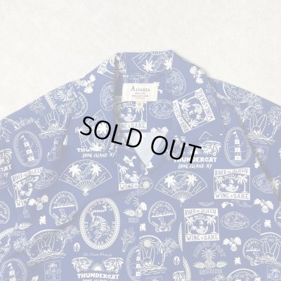 画像3: ALCARZA/OPEN SHIRT STICKER  NAVY