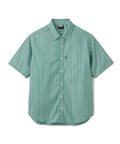 画像1: FTC/STRIPE SHIRT  GREEN