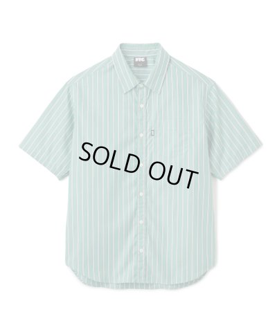 画像1: FTC/STRIPE SHIRT  GREEN