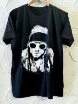 ROCK OFF/KURT COBAIN ONE COLOUR S/S T  BLACK
