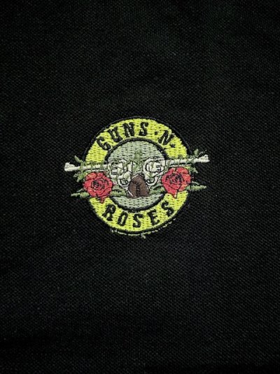 画像4: ROCK OFF/UNISEX POLO SHIRT GUNS N ROSES  BLACK