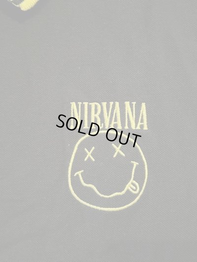 画像4: ROCK OFF/UNISEX POLO SHIRT NIRVANA  BLACK