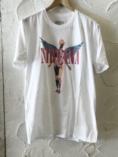 画像1: ROCK OFF/NIRVANA ANGELIC S/S T  WHITE