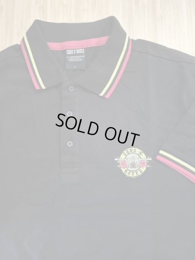画像3: ROCK OFF/UNISEX POLO SHIRT GUNS N ROSES  BLACK