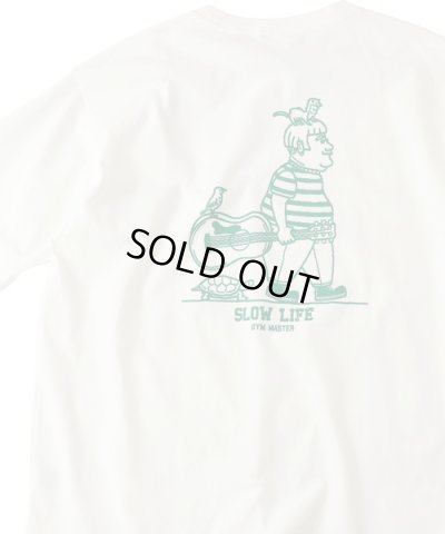 画像1: GYMMASTER/SLOW LIFE T  WHITE