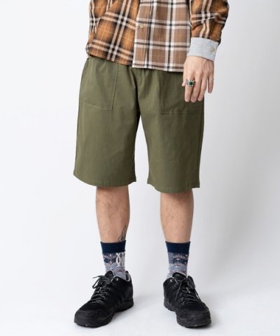 画像4: GYMMASTER/STRETCH HERRINGBONE SHORTS  K.BROWN