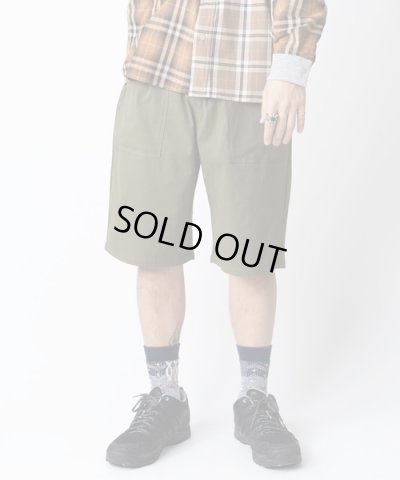 画像3: (再入荷) GYMMASTER/STRETCH HERRINGBONE SHORTS  OLIVE