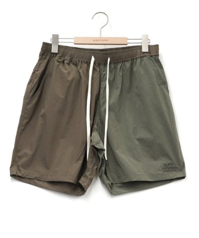 画像1: GYMMASTER/MICRO LIP SHORTS  BROWNxOLIVE