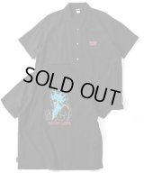 GYMMASTER/GOOD LIFE EMBROIDERY SHIRT  BLACK