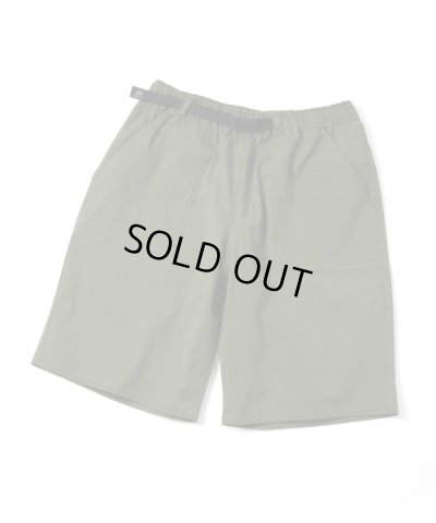 画像1: (再入荷) GYMMASTER/STRETCH HERRINGBONE SHORTS  OLIVE