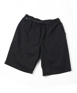 GYMMASTER/STRETCH HERRINGBONE SHORTS  BLACK