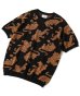 画像1: GYMMASTER/JACQUARD KNIT TIGER  BLACKxCAMEL (1)