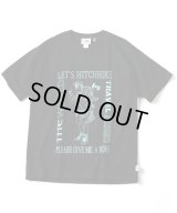 GYMMASTER/HITCH HIKE T  BLACK