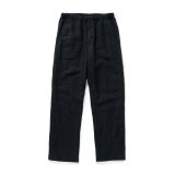 RATS/LINEN EASY PANTS  BLACK