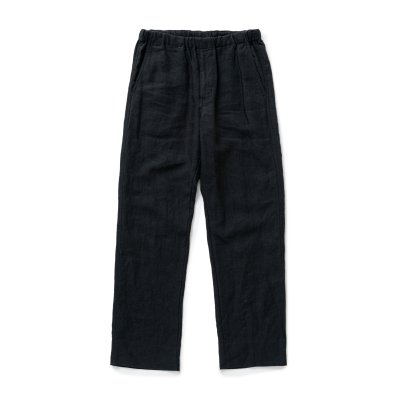 画像1: RATS/LINEN EASY PANTS  BLACK