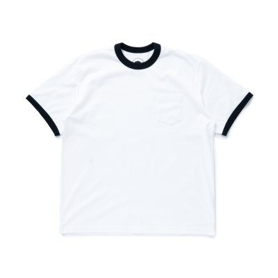 画像1: RATS/TRIM POCKRT T  WHITExBLACK