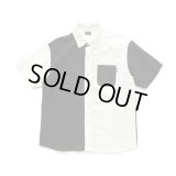 RATS/CRAZY PATTERN S/S SHIRT  WHITExBLACK