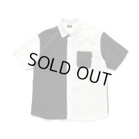 RATS/CRAZY PATTERN S/S SHIRT  WHITExBLACK