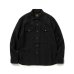 画像1: RATS/LINEN SHIRT  BLACK (1)