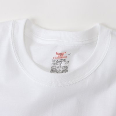 画像2: HANES/2P CREW NECK T  WHITE