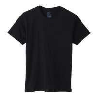 HANES/2P CREW NECK T  BLACK