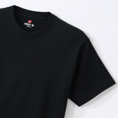 画像2: HANES/BEFFY T SHIRT 1P  BLACK