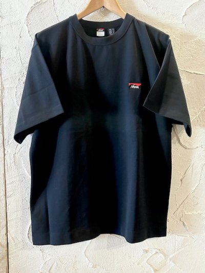 画像1: NANGA/ECO HYBRID BOX LOGO EMBROIDERY  T  BLACK