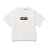 NANGA/ECO HYBRID BOX LOGO LOOSE FIT T  WHITE