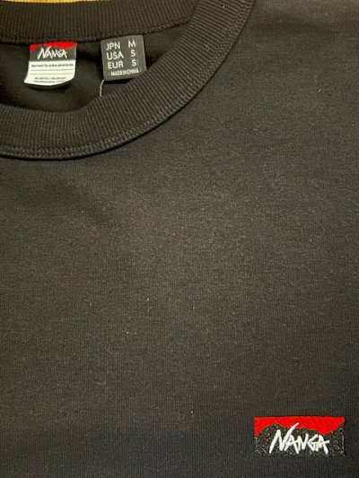 画像3: NANGA/ECO HYBRID BOX LOGO EMBROIDERY  T  BLACK