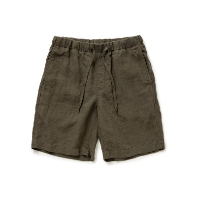画像1: RATS/LINEN EASY SHORTS KHAKI