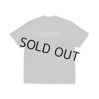 RATS/CIRCLE POCKET T BACK PRINT  CHARCOAL
