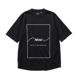 NANGA/DRY MIX FRAME LOGO  T  BLACK