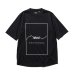 画像1: NANGA/DRY MIX FRAME LOGO  T  BLACK (1)