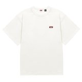 NANGA/ECO HYBRID BOX LOGO EMBROIDERY  T  WHITE