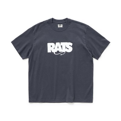 画像1: (店頭在庫) RATS/BOX LOGO T  CHARCOAL