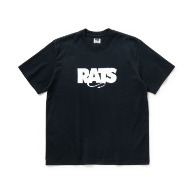 画像1: (店頭在庫) RATS/BOX LOGO T  BLACK