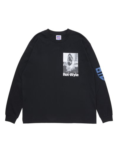 画像1: ROTTWEILER/DOG PHOTO LS T  BLACK