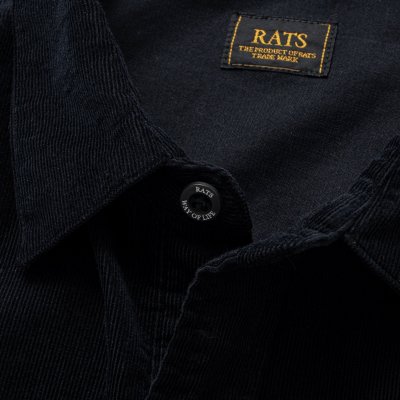 画像3: RATS/CORDUROY SHIRT  BLACK