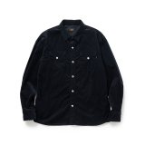 RATS/CORDUROY SHIRT  BLACK