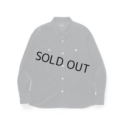 画像1: RATS/CORDUROY SHIRT  BLACK