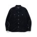 画像1: RATS/CORDUROY SHIRT  BLACK (1)