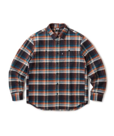 画像1: FTC/HEAVY PLAID NELL SHIRT  ORANGE
