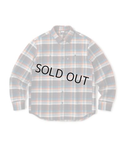 画像1: FTC/HEAVY PLAID NELL SHIRT  ORANGE