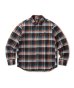 画像1: FTC/HEAVY PLAID NELL SHIRT  ORANGE (1)
