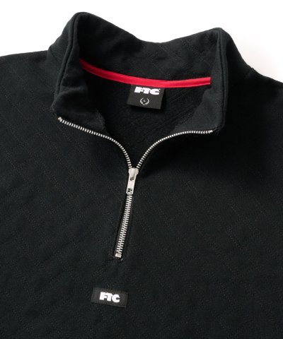 画像2: FTC/QUILTED HALF ZIP SWEAT  BLACK