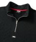画像2: FTC/QUILTED HALF ZIP SWEAT  BLACK (2)